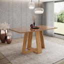 Ver imagem 2 de Mesa Jantar Lins 160 Canto Arredon Vidro Incolor Nature