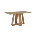 Ver imagem 1 de Mesa Jantar Lins 160 Canto Arredon Vidro Incolor Nature