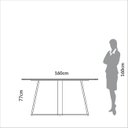 Ver imagem 4 de Mesa de Jantar 160cm 6 Lugares Carvalho Rosé