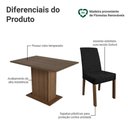 Ver imagem 4 de Conjunto Sala de Jantar Mesa Tampo de Vidro 4 Cadeiras Zion Madesa Rustic/oxford
