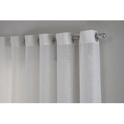 Cortina Linho de Gaze Off White 580x230cm para Varão Fastlar Cortina para Varão - 2