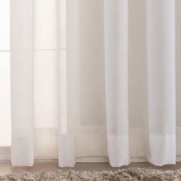 Cortina Linho de Gaze Off White 580x230cm para Varão Fastlar Cortina para Varão - 4