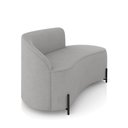 Ver imagem 6 de Sofá 2 Lugares Orgânico 140cm Pé Ferro Preto Morgan Suede Cinza D03 - D’Rossi