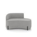Ver imagem 5 de Sofá 2 Lugares Orgânico 140cm Pé Ferro Preto Morgan Suede Cinza D03 - D’Rossi