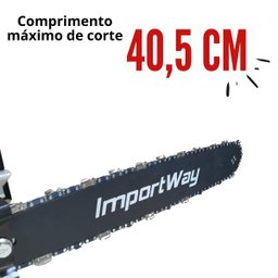Moto Serra Elétrica Portátil 2400w Eletroserra Sabre 16 Pol 6000 Rpm Importway Iwmse24 - 4