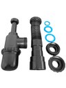 Ver imagem 4 de Sifão Sanfonado Extensivo Universal Preto Com Copo:preto
