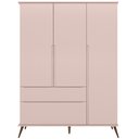 Ver imagem 3 de Guarda Roupa Infantil Feminino com 3 Portas e 2 Gavetas Dora Rosê