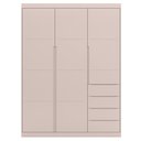 Ver imagem 2 de Roupeiro 3 Portas e 4 Gavetas Pérola Rosê - Phoenix Baby