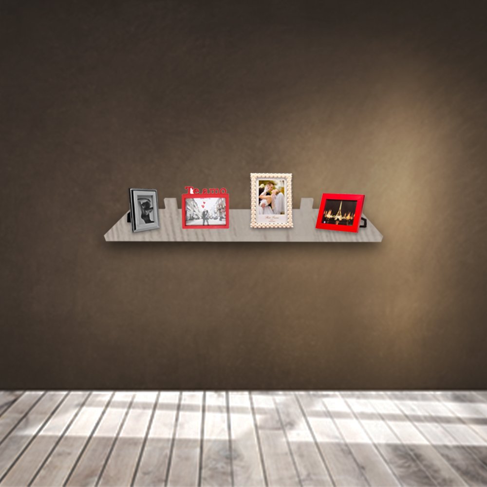 Prateleira Simples Madeirado 90x20 Cm Com Suporte Em Mdf - 2