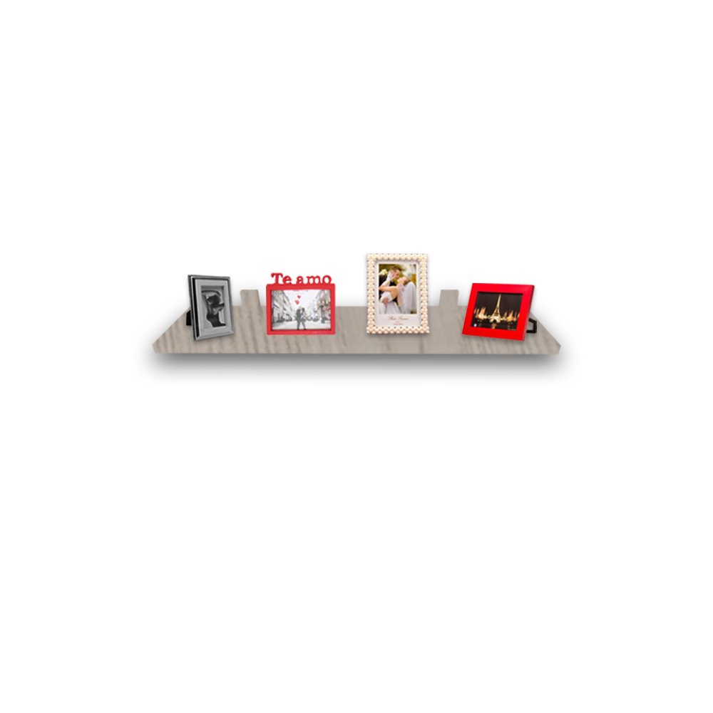 Prateleira Simples Madeirado 90x20 Cm Com Suporte Em Mdf - 1
