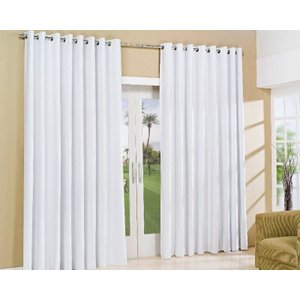 Cortina Corta Luz 100% Blackout Porta/Janela 2,80x2,80 Cores - Branca
