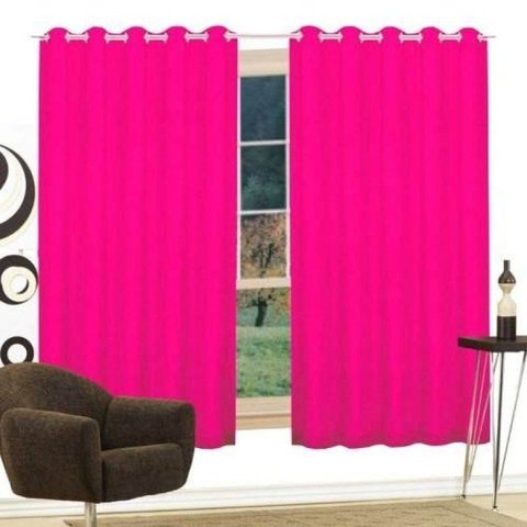 Cortina Rustica para Janela 200 X 180 Azul Marinho | Admirare - Pink