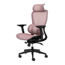 Ver imagem 2 de Cadeira de Escritório Ergonômica com Suporte Lombar em Tela Mesh Rose