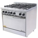 Ver imagem 1 de Fogão Industrial Venâncio Don Bidone 6 Bocas com Forno Gás Glp Fdb6f