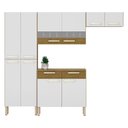 Ver imagem 2 de Kit Cozinha Ambiente Nala 4 Peças Freijó Supremo Ripado - Kits Paraná