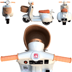 Moto Scooter Eletrica Bandeirante Lambreta Vespa 6v Menta - 3