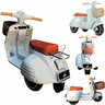 Moto Scooter Eletrica Bandeirante Lambreta Vespa 6v Menta - 1