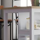 Ver imagem 3 de Bancada Gourmet Ilha Cozinha c ilumina Ditália 2Prat CD-1019 cor:cinza