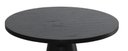 Ver imagem 3 de Mesa Lateral Cone Diâmetro de 50 cm Preta com Lamina Natural