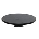 Ver imagem 3 de Mesa Lateral Cone Diâmetro de 50 cm Preta com Lamina Natural