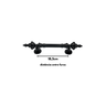 Puxador Colonial Jd 33cm Preto Fosco - 6
