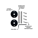 Ver imagem 2 de Puxador Colonial Jd 33cm Preto Fosco