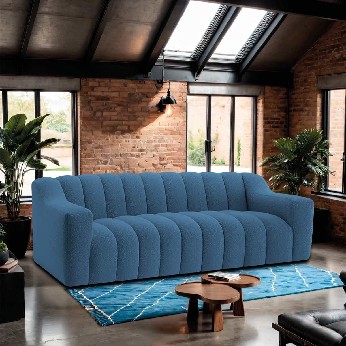 Sofá 2 Lugares Luxo Recepção Escritorio Sala Elegance 180cm Linho - 2