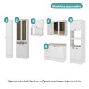 Ver imagem 2 de Cozinha Completa com Balcão Milla Iris Nice 16 Portas MDF Branco Móveis Carraro