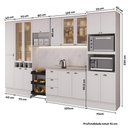 Ver imagem 6 de Cozinha Completa com Balcão Milla Iris Nice 16 Portas MDF Branco Móveis Carraro