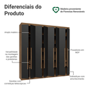 Ver imagem 5 de Guarda-roupa Casal 8 Portas Batentes Venus Madesa