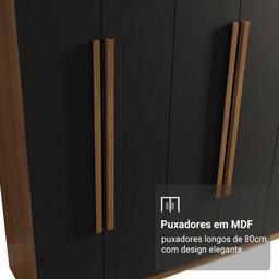 Guarda-Roupa Casal 8 Portas Batentes Venus Madesa - 7