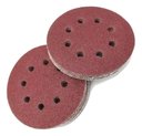 Ver imagem 1 de Kit 100 Un Disco de Lixa Velcro Vermelho Ferro e Madeira Starfer 115mm Grão 60/120