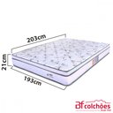Ver imagem 2 de Cama Box Colchão King Molas Ensacadas Pillow BF Colchões