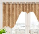Ver mais imagens de Cortina Bando Renda Cascata Cozinha Floral 2,95x1,00 Variada:Marrom