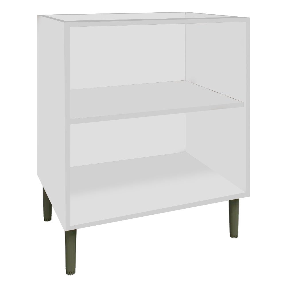 Armario Balcao com 2 Portas 70x54,5cm Lile Rimo Branco/fendi Móveis Rimo - 2