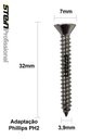 Ver imagem 6 de Parafuso Inox Auto Atarraxante Chata Phillips Stein 3,9x32 Caixa com 200 Peças