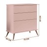 Cômoda Pequena Rose Flush Shop Jm Baby - 4