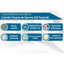 Ver imagem 3 de Cama Box Baú Casal: Colchão Espuma D33 Paropas Pasquale + Base Crc Suede Black(138x188)