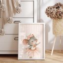 Ver imagem 6 de Kit 3 Quadros Decorativos Infantil Bailarina Das Estrelas Quarto Bebê Menina NO1