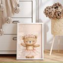 Ver imagem 5 de Kit 3 Quadros Decorativos Infantil Bailarina Das Estrelas Quarto Bebê Menina NO1