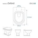 Ver imagem 5 de Assento Sanitário Poliester Oxford Ebano (preto) para vaso Deca