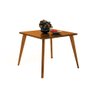 Mesa Sala de Jantar Lins 90 Cm Jantar Sala Cozinha Quadrada Nature - 2