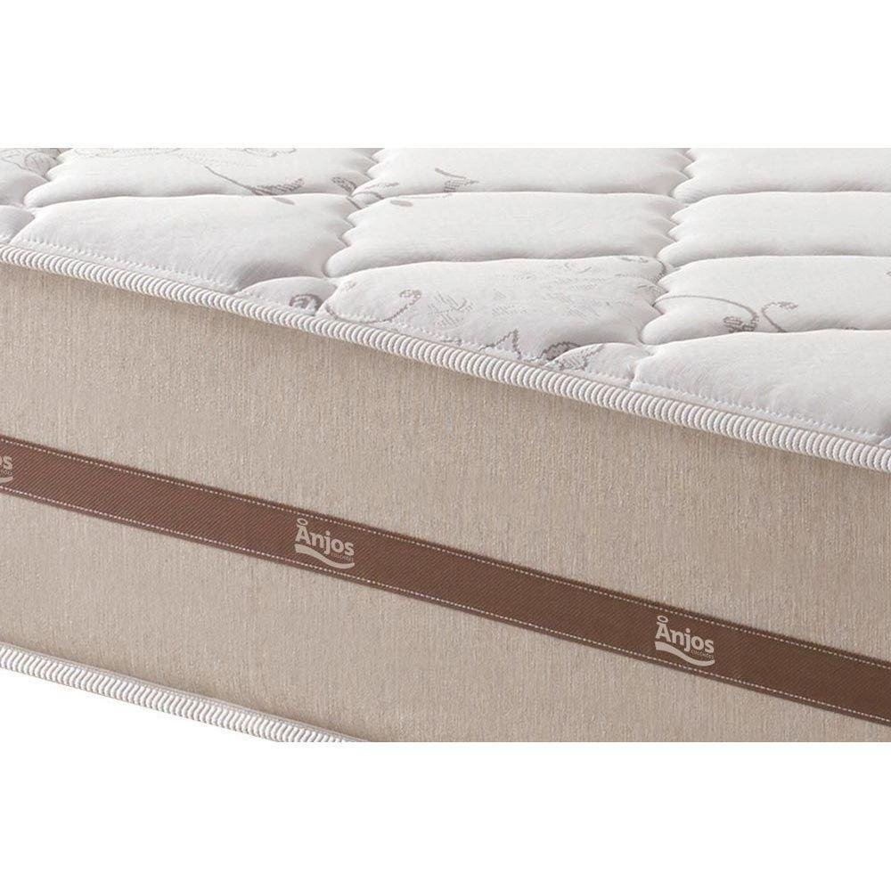 Cama Box Baú Solteiro: Colchão Molas Ensacadas Classic + Base Crc Suede Black(88x188) - 4