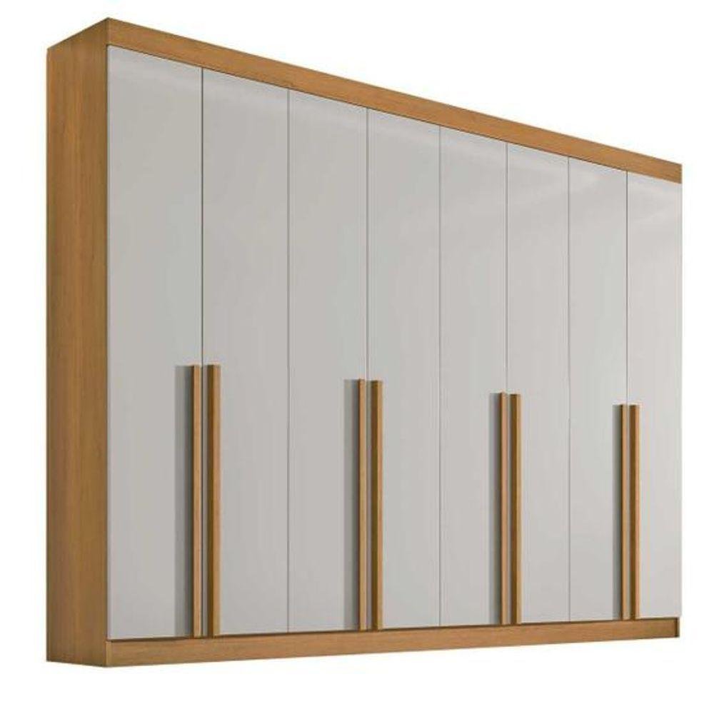 Guarda Roupa Daymond 6 Portas e 8 Gravetas 100% Mdf D'doro Cinamomo Off - 1