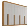 Guarda Roupa Daymond 6 Portas e 8 Gravetas 100% Mdf D'doro Cinamomo Off - 1
