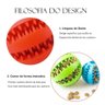 Kit 03 Bola Porta Petisco Cães Pet Brinquedo Interativo 5cm - 5