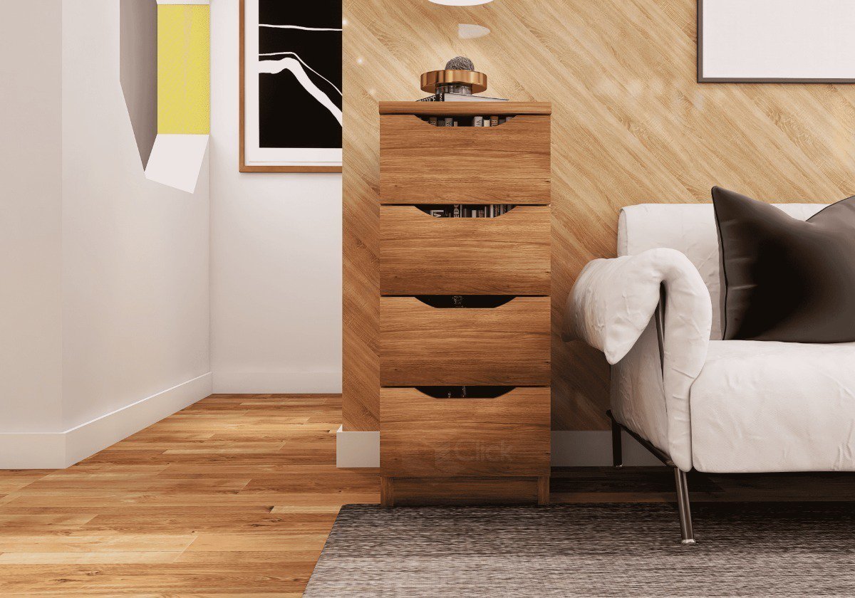 Conjunto Mel Gaveteiro Para Quarto Roupa Redecore Gaveteiro para diversos ambientes - 6