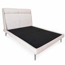 Ver imagem 3 de Cama Japonesa King Ema com Cabeceira Courino Bege Linho Off White Madeira Sallar Home 205cm