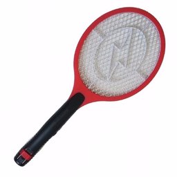 Raquete Mata Insetos Mosquito Mosca Voadores Recarregável Bivolt Elétrica Eficiente Portátil - 1