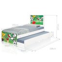 Ver imagem 3 de Bi Cama Infantil Solteiro 195cm X 96cm Kmteb